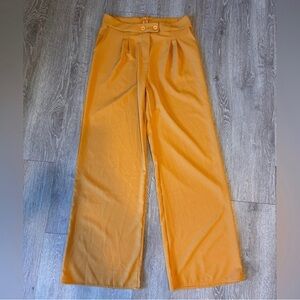NWT Fashion Nova High-Waist Wide Leg Mustard Pants